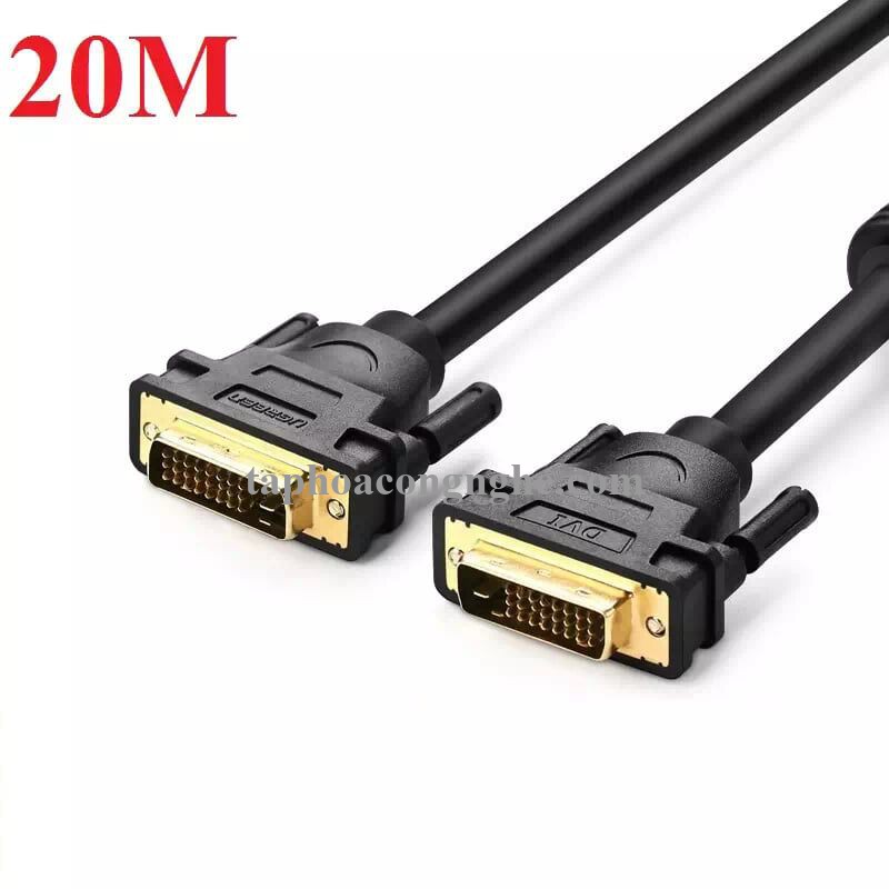 Ugreen 11602 20M màu Đen Cáp tín hiệu DVI 24 + 1 DV101 30011602